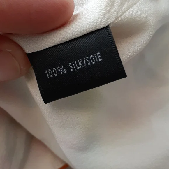 Lafayette rainbow polka dot silk wrap blouse size 14 - Picture 8 of 10